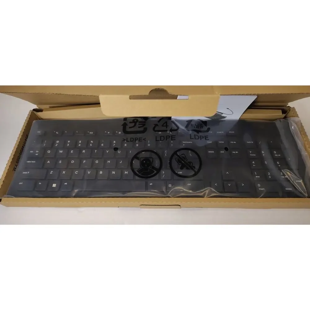 Hewlett Packard HP NIB Keyboard USB Slim Smartcard Black Computer Gaming New